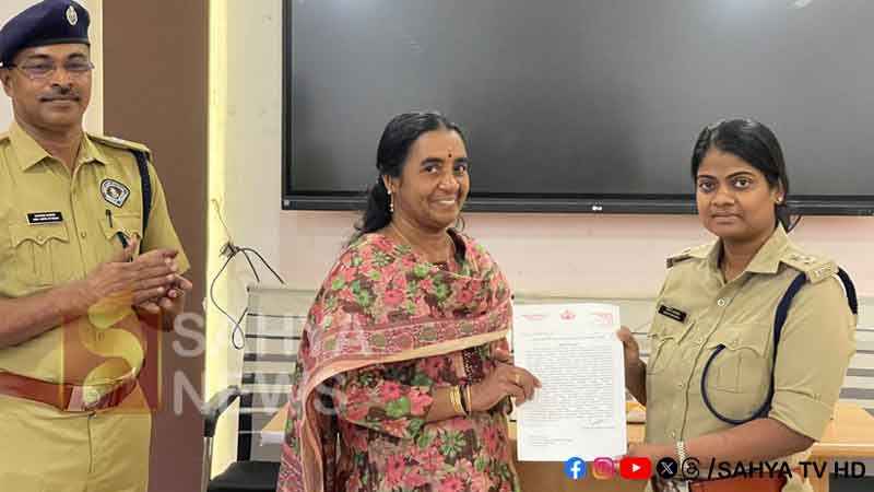 മുക്ത്യോദയം കൗൺസിലർക്ക് കൊല്ലം സിറ്റി പോലീസിന്റെ ആദരം. 26 MUTHYODAYAM
