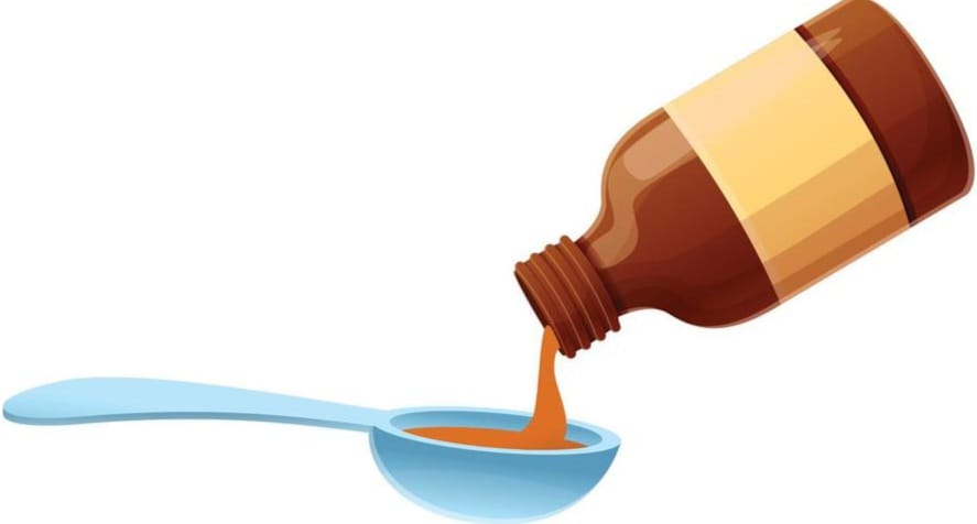 cough syrup mixture icon cartoon style vector